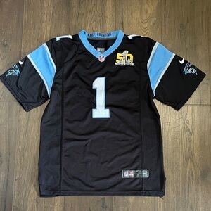 NFL Nike North Carolina Panthers Jersey, Newton #1 Super Bowl 50